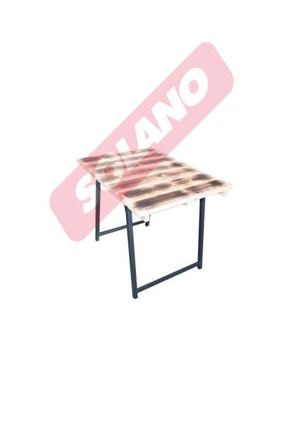KATLANIR AHŞAP KAMP MASASI PİKNİK MASASI BAHÇE MASASI  (ESKİTME) 50 X 68 CM