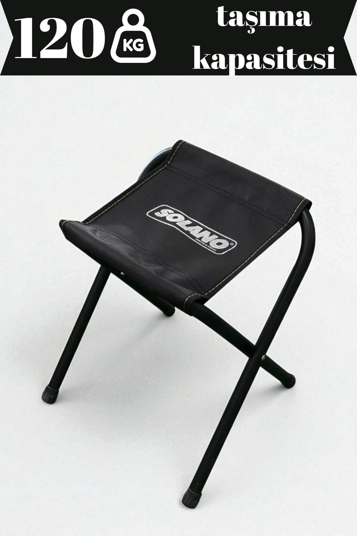 Katlanır Düz Kamp Taburesi Dayanıklı Balıkçı Taburesi 120 Kg Taşıma Kapasiteli Tabure