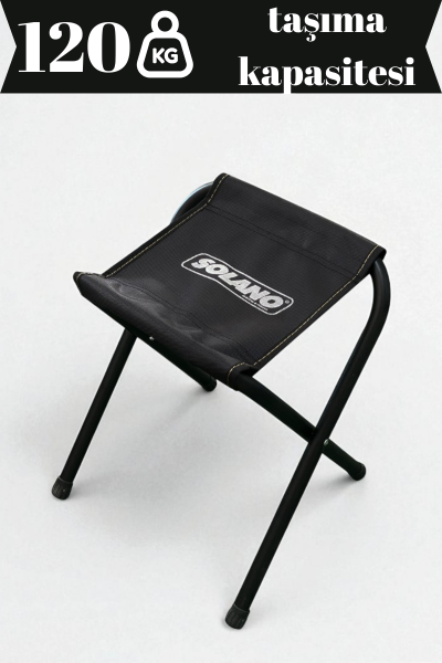 Katlanır Düz Kamp Taburesi Dayanıklı Balıkçı Taburesi 120 Kg Taşıma Kapasiteli Tabure