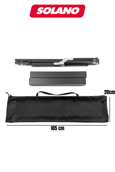 Solano X-Frame Katlanır Kamp Masası – 110x65 cm Metal Tabla