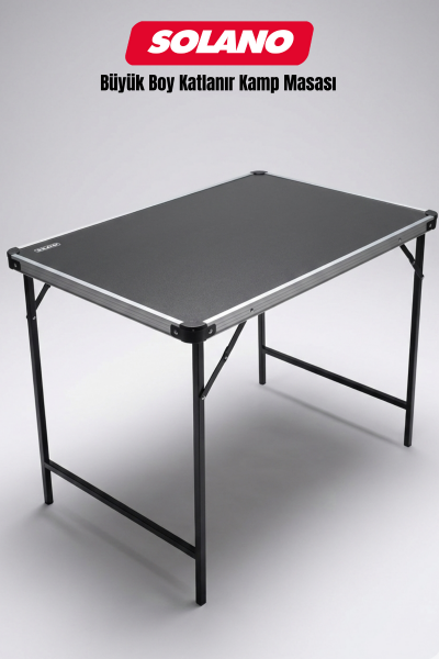 Katlanır Kamp Masası Alüminyum Çerçeve Mdf Üst Tabla (58*78*65CM) Kamp Piknik Katlanır Masa (BÜYÜK)