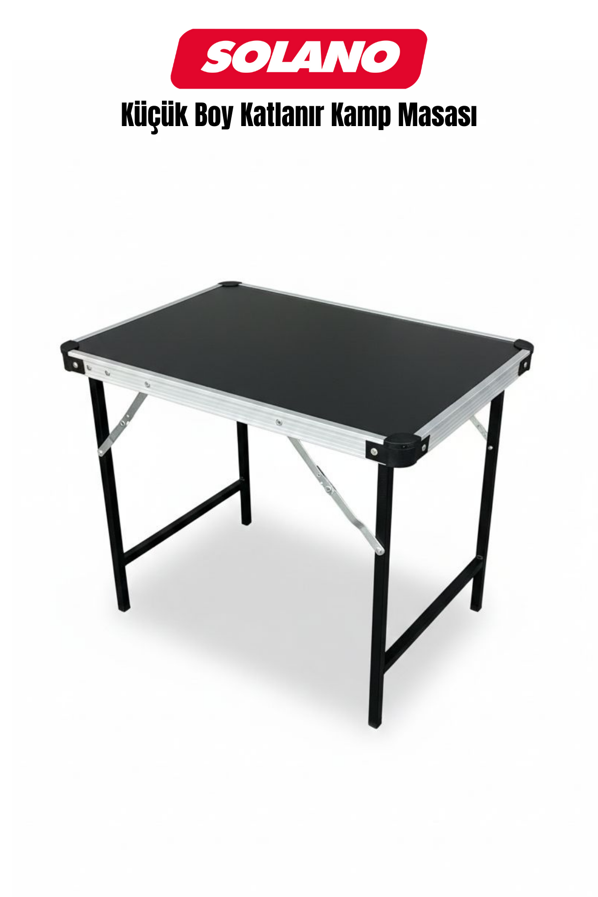 Katlanır Kamp Masası Alüminyum Çerçeve Mdf Üst Tabla (38*58CM) Kamp Piknik Katlanır Masa (KÜÇÜK)