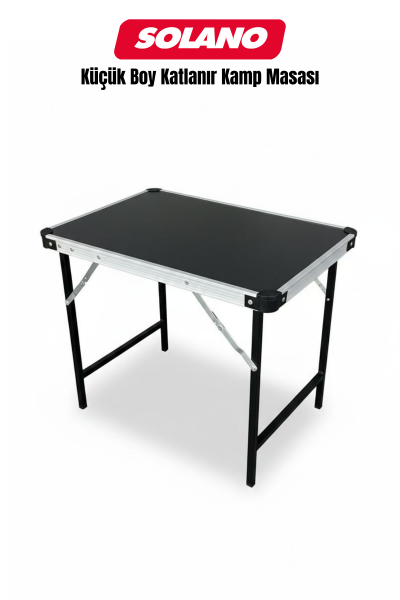 Katlanır Kamp Masası Alüminyum Çerçeve Mdf Üst Tabla (38*58CM) Kamp Piknik Katlanır Masa (KÜÇÜK)