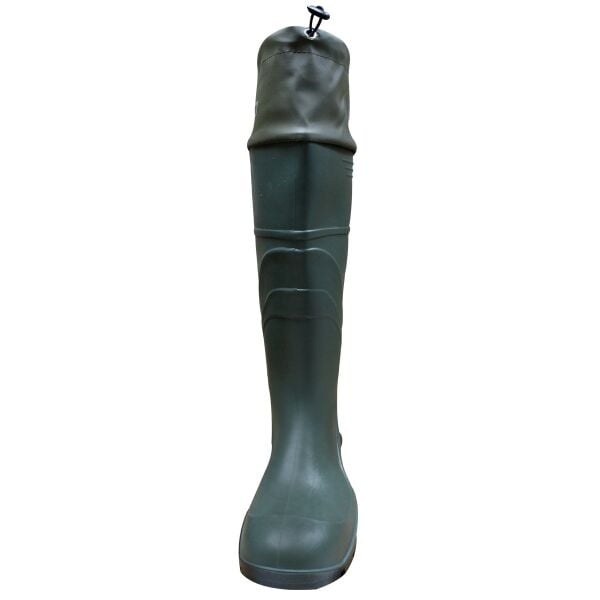 Su Geçirmez Konçlu PVC Çizme 48 cm – Haki Balıkçı Çizme