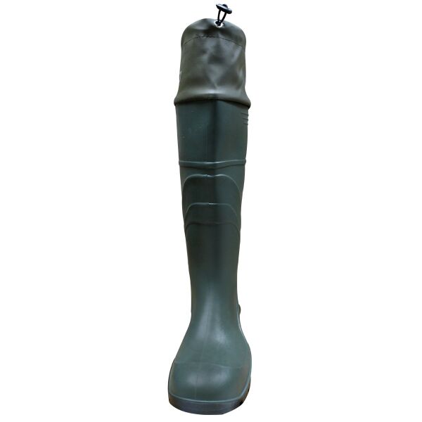 Su Geçirmez Konçlu PVC Çizme 48 cm – Haki Balıkçı Çizme