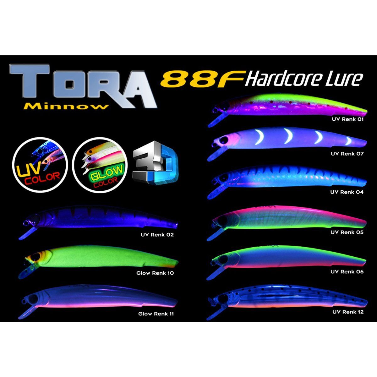 TORA Minnow 88F Maket Balık 8.8cm 6gr Suni Yem Renk: 06