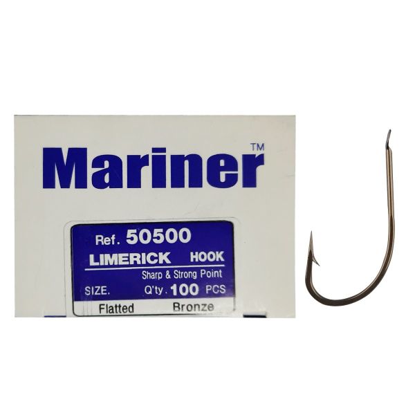 Mariner 50500 Bronz Çapraz Olta iğnesi 100'lü No: 1/0