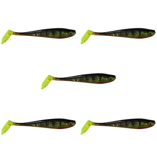 Jaxon Intensa TG-INA070Z Simli Silikon Sahte Balık, Balık Yemi 7 cm 5'li Paket