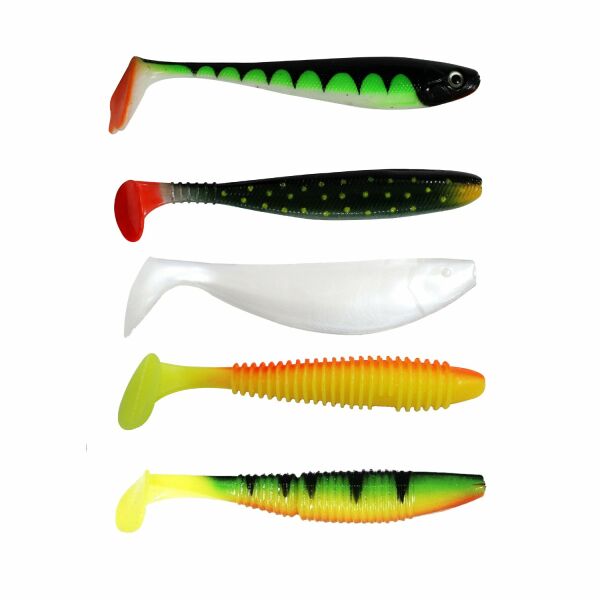 Solano Fishing Avcı Balık Seti Silikon Sahte Balık, Balık Yemi 5'li