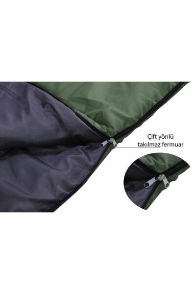 -5 DERECE UYKU TULUMU KAMP, OUTDOOR, AV , BALIK ,FESTİVAL Haki - Tek Ebat